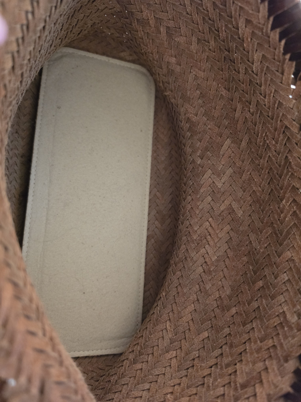 Hand-Woven Italian Full Grain Leather Basket Bag Dragon Diffusion Inspired - Picture 5 of 13